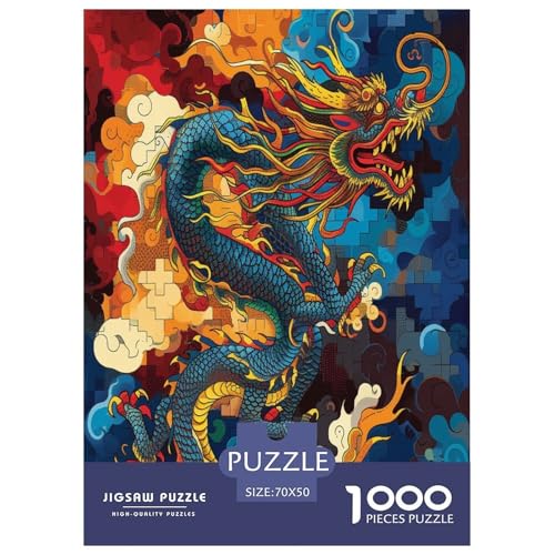 Loong Puzzle 1000 Teile Schwer Puzzle Spielzeug Lernspiel Impossible Herausforderungsspielzeug Für Erwachsene Und Kinder Ab 12 Jahren 70x50cm/1000pcs Loong Puzzle 1000 Teile Schwer Puzzle Spielzeug Lernspiel Impossible Herausforderungsspielzeug Für Erwachsene Und Kinder Ab 12 Jahren 70x50cm/1000pcs von XFKLYNVCJ