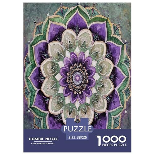 Mandala Puzzles 1000 Teile Schwer Puzzle Spielzeug Pädagogisches Spiel Impossible Herausforderungsspielzeug Für Erwachsene Und Kinder in Bewährter 38x26cm/1000pcs von XFKLYNVCJ