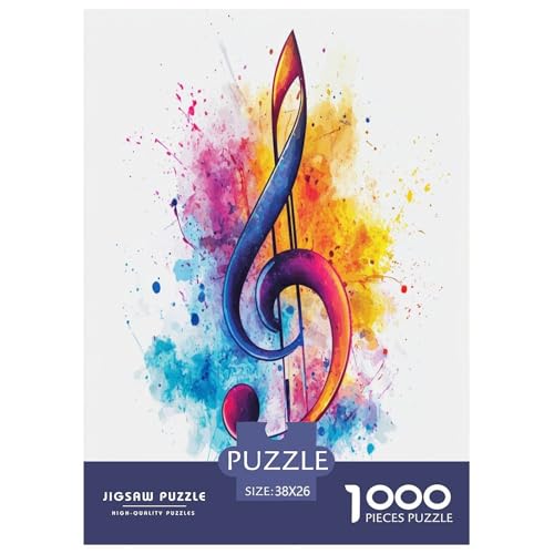 Musiknotation Puzzles 1000 Teile Schwer Puzzle Spielzeug Pädagogisches Spiel Impossible Herausforderungsspielzeug Für Erwachsene Kinder 38x26cm/1000pcs von XFKLYNVCJ