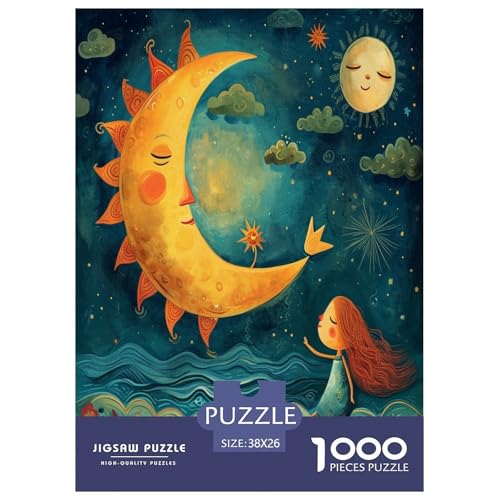 Nachthimmel Puzzles 1000 Teile Schwer Puzzle Spielzeug Pädagogisches Spiel Impossible Herausforderung Spielzeug Für Erwachsene Kinder 38x26cm/1000pcs von XFKLYNVCJ