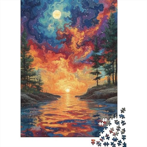 Natürliche Landschaft Puzzles 1000 Teile Schwer Puzzle Spielzeug Lernspiel Impossible Herausforderung Spielzeug Für Erwachsene Und Kinder in Bewährter 1000pcs (75x50cm) von XFKLYNVCJ