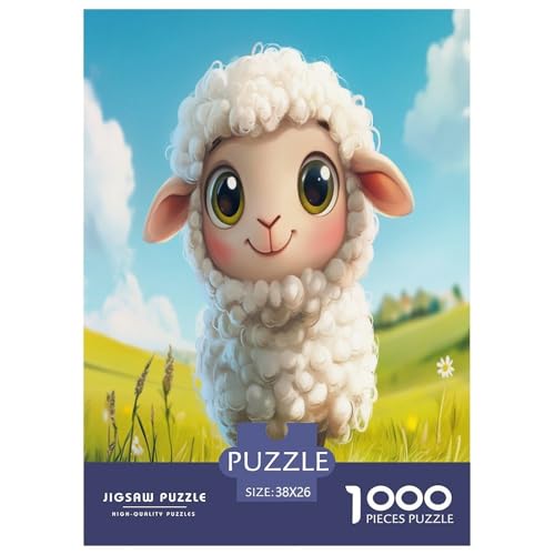 Nettes Lamm Puzzles 1000 Teile Schwer Puzzle Spielzeug Lernspiel Impossible Herausforderung Spielzeug Für Erwachsene Und Kinder in Bewährter 38x26cm/1000pcs Nettes Lamm Puzzles 1000 Teile Schwer Puzzle Spielzeug Lernspiel Impossible Herausforderung Spielzeug Für Erwachsene Und Kinder in Bewährter 38x26cm/1000pcs von XFKLYNVCJ