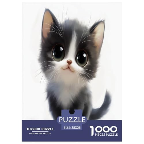 Niedliche Katze Puzzle 1000 Teile Schwer Puzzle Spielzeug Lernspiel Impossible Herausforderungsspielzeug Für Erwachsene Und Kinder Ab 12 Jahren 38x26cm/1000pcs Niedliche Katze Puzzle 1000 Teile Schwer Puzzle Spielzeug Lernspiel Impossible Herausforderungsspielzeug Für Erwachsene Und Kinder Ab 12 Jahren 38x26cm/1000pcs von XFKLYNVCJ