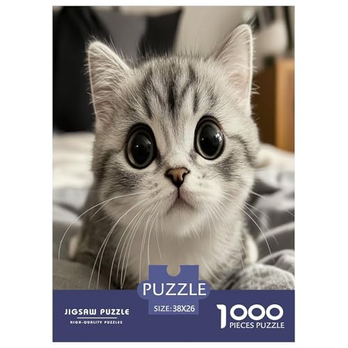 Niedliche Katze Puzzle 1000 Teile Schwer Puzzle Spielzeug Lernspiel Impossible Herausforderungsspielzeug Für Erwachsene Und Kinder in Bewährter 38x26cm/1000pcs Niedliche Katze Puzzle 1000 Teile Schwer Puzzle Spielzeug Lernspiel Impossible Herausforderungsspielzeug Für Erwachsene Und Kinder in Bewährter 38x26cm/1000pcs von XFKLYNVCJ