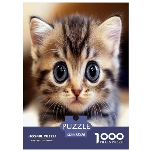 Niedliche Katze Puzzle 1000-teilige Schwer Puzzle Spielzeug Lernspiel Impossible Herausforderung Spielzeug Für Erwachsene Und Kinder Ab 12 Jahren 38x26cm/1000pcs Niedliche Katze Puzzle 1000-teilige Schwer Puzzle Spielzeug Lernspiel Impossible Herausforderung Spielzeug Für Erwachsene Und Kinder Ab 12 Jahren 38x26cm/1000pcs von XFKLYNVCJ