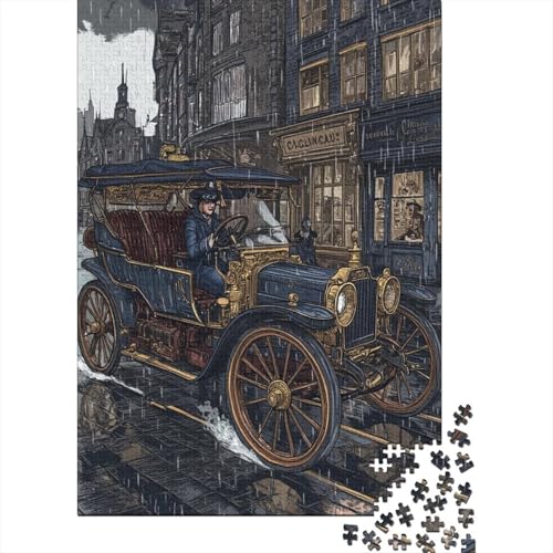 Oldtimer Puzzle 1000-teilige Schwer Puzzle Spielzeug Lernspiel Impossible Herausforderung Spielzeug Für Erwachsene Und Kinder Ab 14 Jahren 1000pcs (75x50cm) von XFKLYNVCJ