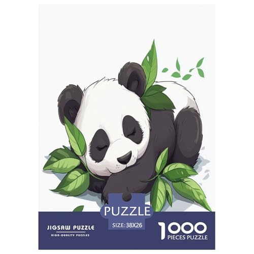 Panda Puzzles 1000 Teile Schwer Puzzle Spielzeug Pädagogisches Spiel Impossible Herausforderungsspielzeug Für Erwachsene Kinder 38x26cm/1000pcs von XFKLYNVCJ