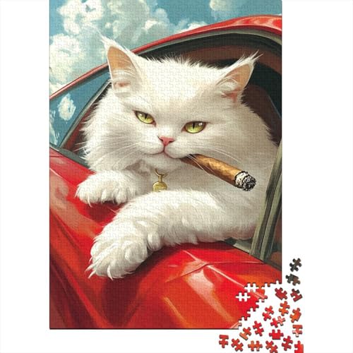 Persische Katze Puzzle 1000-teilige Schwer Puzzle Spielzeug Lernspiel Impossible Herausforderungsspielzeug Für Erwachsene Kinder 1000pcs (75x50cm) von XFKLYNVCJ