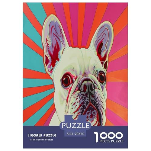 Pet Französische BullHundge Puzzle 1000 Teile Schwer Puzzle Spielzeug Pädagogisches Spiel Impossible Herausforderung Spielzeug Für Erwachsene Kinder 70x50cm/1000pcs Pet Französische BullHundge Puzzle 1000 Teile Schwer Puzzle Spielzeug Pädagogisches Spiel Impossible Herausforderung Spielzeug Für Erwachsene Kinder 70x50cm/1000pcs von XFKLYNVCJ