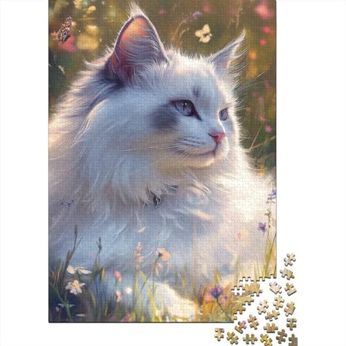 Ragdoll Puzzle 1000 Teile Schwer Puzzle Spielzeug Lernspiel Impossible Herausforderungsspielzeug Für Erwachsene Kinder 1000pcs (75x50cm) von XFKLYNVCJ