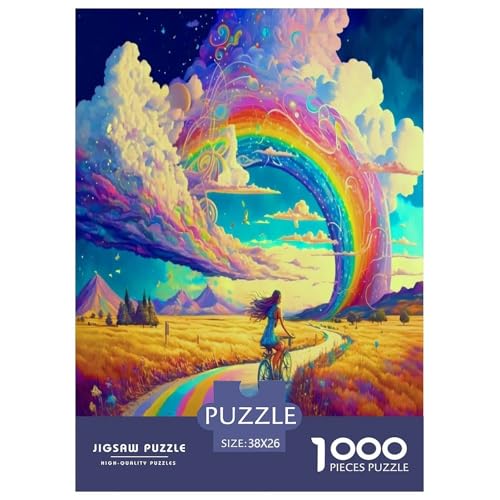 Regenbogen Spirit Puzzle 1000 Teile Schwer Puzzle Spielzeug Pädagogisches Spiel Impossible Herausforderung Spielzeug Für Erwachsene Und Kinder Ab 12 Jahren 38x26cm/1000pcs Regenbogen Spirit Puzzle 1000 Teile Schwer Puzzle Spielzeug Pädagogisches Spiel Impossible Herausforderung Spielzeug Für Erwachsene Und Kinder Ab 12 Jahren 38x26cm/1000pcs von XFKLYNVCJ