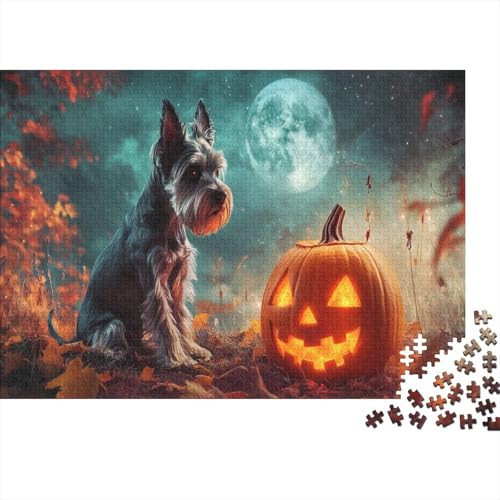 Schnauzer Puzzle 1000 Teile Erwachsene Puzzles Für Erwachsene Klassische Puzzles 1000 Teile Erwachsene Puzzlespiel Schwer Pädagogisches Spielzeug Erwachsene Kinder Puzzel 1000pcs (75x50cm) von XFKLYNVCJ