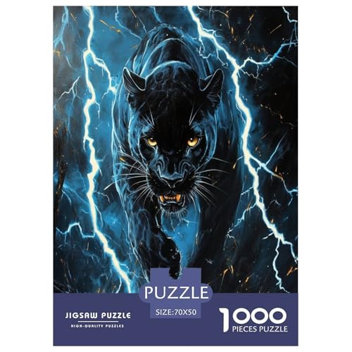 Schwarzer Leopard Puzzles 1000 Teile Schwer Puzzle Spielzeug Pädagogisches Spiel Impossible Herausforderungsspielzeug Für Erwachsene Und Kinder Ab 14 Jahren 70x50cm/1000pcs Schwarzer Leopard Puzzles 1000 Teile Schwer Puzzle Spielzeug Pädagogisches Spiel Impossible Herausforderungsspielzeug Für Erwachsene Und Kinder Ab 14 Jahren 70x50cm/1000pcs von XFKLYNVCJ