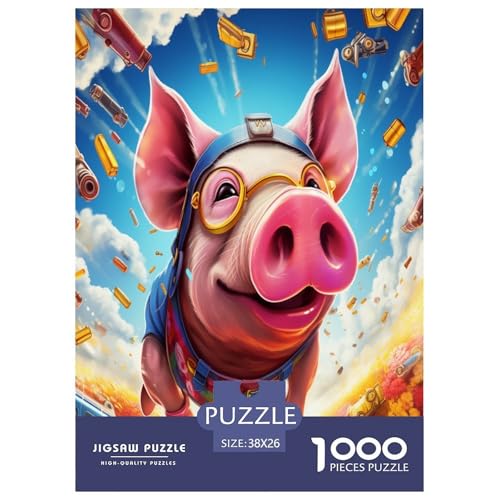Schwein Puzzle 1000-teilige Schwer Puzzle Spielzeug Lernspiel Impossible Herausforderungsspielzeug Für Erwachsene Kinder 38x26cm/1000pcs Schwein Puzzle 1000-teilige Schwer Puzzle Spielzeug Lernspiel Impossible Herausforderungsspielzeug Für Erwachsene Kinder 38x26cm/1000pcs von XFKLYNVCJ