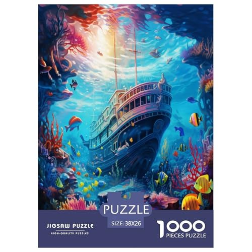 Seabed A School of Fisch Puzzles 1000 Teile Schwer Puzzle Spielzeug Lernspiel Impossible Herausforderungsspielzeug Für Erwachsene Und Kinder Ab 12 Jahren 38x26cm/1000pcs Seabed A School of Fisch Puzzles 1000 Teile Schwer Puzzle Spielzeug Lernspiel Impossible Herausforderungsspielzeug Für Erwachsene Und Kinder Ab 12 Jahren 38x26cm/1000pcs von XFKLYNVCJ
