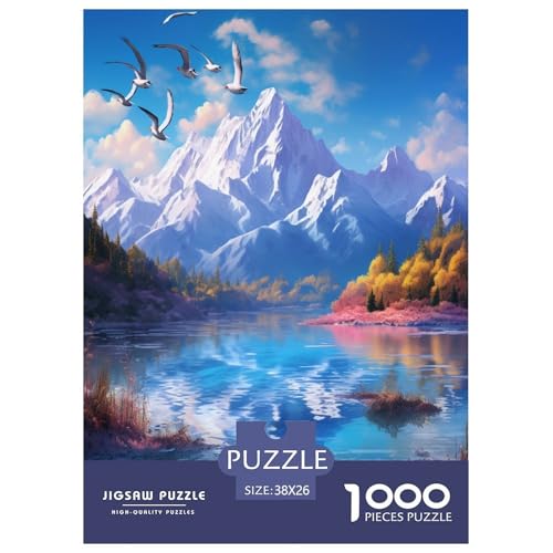 Seen and Snowy Mountains Puzzles 1000 Teile Schwer Puzzle Spielzeug Pädagogisches Spiel Impossible Herausforderungsspielzeug Für Erwachsene Und Kinder in Bewährter 38x26cm/1000pcs Seen and Snowy Mountains Puzzles 1000 Teile Schwer Puzzle Spielzeug Pädagogisches Spiel Impossible Herausforderungsspielzeug Für Erwachsene Und Kinder in Bewährter 38x26cm/1000pcs von XFKLYNVCJ