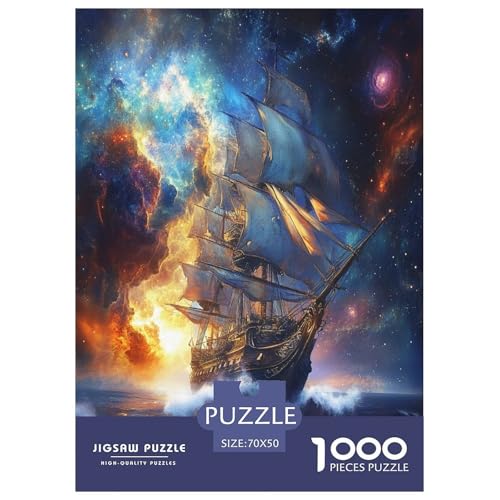 Segelboot Puzzles 1000 Teile Schwer Puzzle Spielzeug Lernspiel Impossible Herausforderung Spielzeug Für Erwachsene Und Kinder Ab 12 Jahren 70x50cm/1000pcs von XFKLYNVCJ