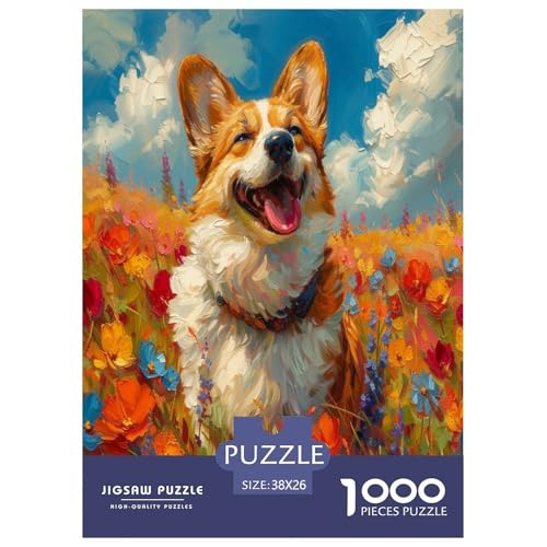 Süße Corgi Puzzles 1000 Teile Schwer Puzzle Spielzeug Pädagogisches Spiel Impossible Herausforderungsspielzeug Für Erwachsene Und Kinder Ab 12 Jahren 38x26cm/1000pcs Süße Corgi Puzzles 1000 Teile Schwer Puzzle Spielzeug Pädagogisches Spiel Impossible Herausforderungsspielzeug Für Erwachsene Und Kinder Ab 12 Jahren 38x26cm/1000pcs von XFKLYNVCJ
