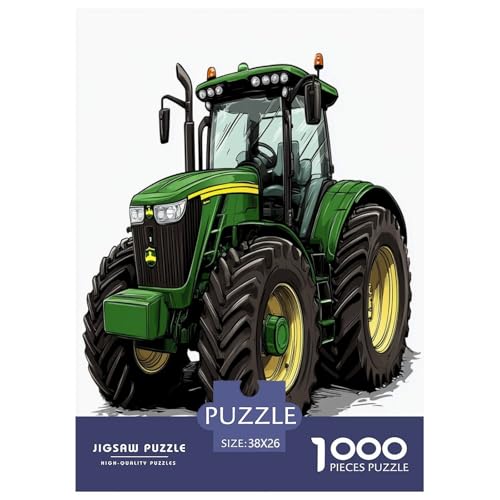 Traktor Puzzle 1000-teilige Schwer Puzzle Spielzeug Pädagogisches Spiel Impossible Herausforderungsspielzeug Für Erwachsene Und Kinder in Bewährter 38x26cm/1000pcs von XFKLYNVCJ