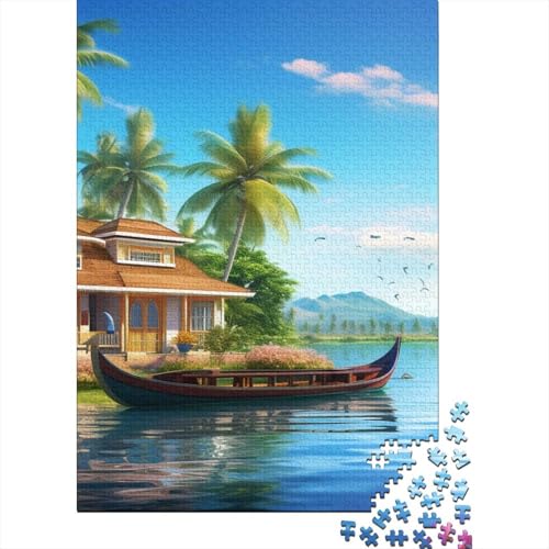 Urlaub Bucht Puzzle 1000-teilige Schwer Puzzle Spielzeug Lernspiel Impossible Herausforderungsspielzeug Für Erwachsene Und Kinder in Bewährter 1000pcs (75x50cm) von XFKLYNVCJ