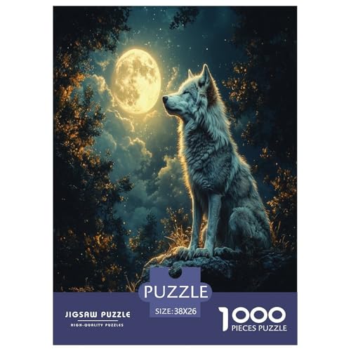 Wolf Puzzle 1000-teilige Schwer Puzzle Spielzeug Lernspiel Impossible Herausforderungsspielzeug Für Erwachsene Und Kinder Ab 14 Jahren 38x26cm/1000pcs Wolf Puzzle 1000-teilige Schwer Puzzle Spielzeug Lernspiel Impossible Herausforderungsspielzeug Für Erwachsene Und Kinder Ab 14 Jahren 38x26cm/1000pcs von XFKLYNVCJ