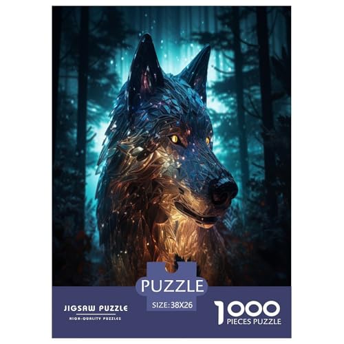 Wolf Puzzles 1000 Teile Schwer Puzzle Spielzeug Lernspiel Impossible Herausforderung Spielzeug Für Erwachsene Und Kinder Ab 12 Jahren 38x26cm/1000pcs Wolf Puzzles 1000 Teile Schwer Puzzle Spielzeug Lernspiel Impossible Herausforderung Spielzeug Für Erwachsene Und Kinder Ab 12 Jahren 38x26cm/1000pcs von XFKLYNVCJ