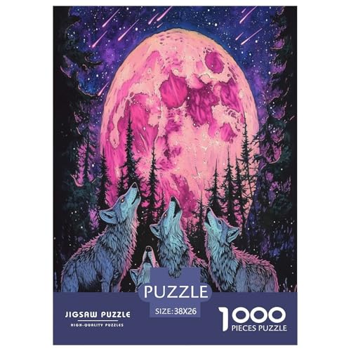 Wolf Puzzles 1000 Teile Schwer Puzzle Spielzeug Lernspiel Impossible Herausforderung Spielzeug Für Erwachsene Und Kinder Ab 12 Jahren 38x26cm/1000pcs Wolf Puzzles 1000 Teile Schwer Puzzle Spielzeug Lernspiel Impossible Herausforderung Spielzeug Für Erwachsene Und Kinder Ab 12 Jahren 38x26cm/1000pcs von XFKLYNVCJ