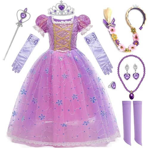 Rapunzel Kostüm Kinder Rapunzel Kinderkostüm Prinzessin Rapunzel Kostüm Karneval mit Perücke Rapunzel Krone Prinzessin für Geburtstag Party Cosplay Weihnachten Halloween Karneval Cosplay Kleid,100cm Rapunzel Kostüm Kinder Rapunzel Kinderkostüm Prinzessin Rapunzel Kostüm Karneval mit Perücke Rapunzel Krone Prinzessin für Geburtstag Party Cosplay Weihnachten Halloween Karneval Cosplay Kleid,100cm von XFOZDM