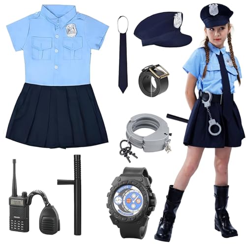 XFOZDM Polizei KostüM Kinder Police Costume Police KostüM Polizei Halloween KostüM With Accessoires FüR Boys Girls Polizeibeamten-KostüM Kinder Jungen Halloween Rollenspielset Karneval,110 XFOZDM Polizei KostüM Kinder Police Costume Police KostüM Polizei Halloween KostüM With Accessoires FüR Boys Girls Polizeibeamten-KostüM Kinder Jungen Halloween Rollenspielset Karneval,110 von XFOZDM