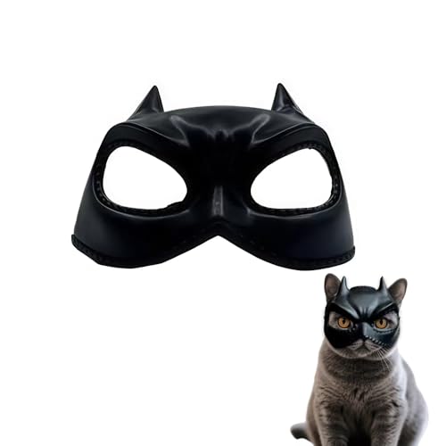 XFSRG Batman Maske Für Katzen Cosplay Katzenmaske Halloween Kostüm Katzen Perfekt Für Fotoshootings Und Kostümpartys von XFSRG