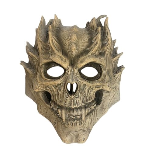 XFSRG Venezianische Maske Damen mit Hörnern Faschingsmasken für Erwachsene Maskenball Kostüm Elegante und Mystische Masken für Karneval Halloween und Partys von XFSRG