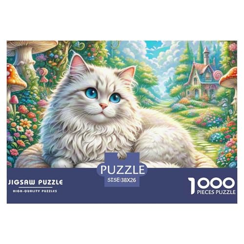 Angora Katze 1000 Teile Puzzle Home Dekoration Lernspiel Animal Premium Quality Klassische Lernspiel 38x26cm/1000pcs Angora Katze 1000 Teile Puzzle Home Dekoration Lernspiel Animal Premium Quality Klassische Lernspiel 38x26cm/1000pcs von XGASVBKWA