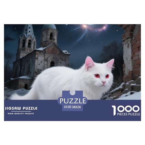 Angora Katze Puzzle 1000 Teile Premium Quality Erwachsene Kinder Animal Herausforderung Game Klassische Lernspiel 38x26cm/1000pcs Angora Katze Puzzle 1000 Teile Premium Quality Erwachsene Kinder Animal Herausforderung Game Klassische Lernspiel 38x26cm/1000pcs von XGASVBKWA