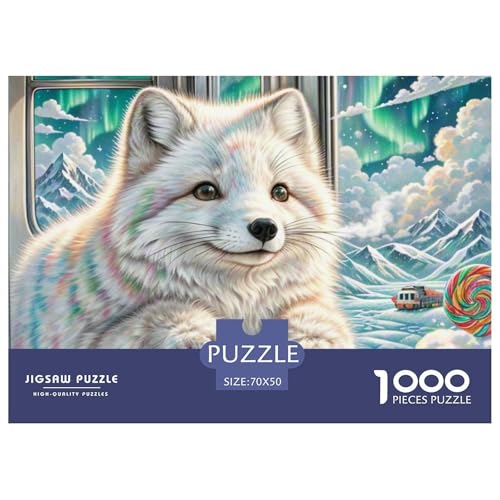Arctic Fuchs Puzzle 1000 Teile Premium Quality Lernspiel Animal Premium Quality Impossible Game 70x50cm/1000pcs Arctic Fuchs Puzzle 1000 Teile Premium Quality Lernspiel Animal Premium Quality Impossible Game 70x50cm/1000pcs von XGASVBKWA