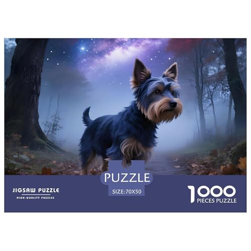 Australischer Terrier 1000 Teile Puzzle Premium Quality Erwachsene Kinder Animal Home Dekoration Klassische Lernspiel 70x50cm/1000pcs Australischer Terrier 1000 Teile Puzzle Premium Quality Erwachsene Kinder Animal Home Dekoration Klassische Lernspiel 70x50cm/1000pcs von XGASVBKWA