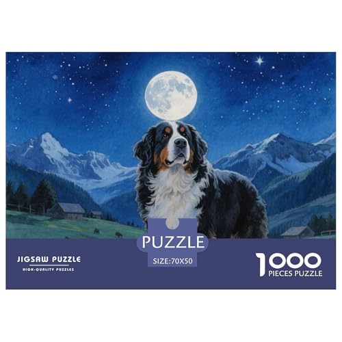 Berner Sennenhund 1000 Teile Puzzle Premium Quality Erwachsene Kinder Animal Home Dekoration Impossible Game 70x50cm/1000pcs Berner Sennenhund 1000 Teile Puzzle Premium Quality Erwachsene Kinder Animal Home Dekoration Impossible Game 70x50cm/1000pcs von XGASVBKWA