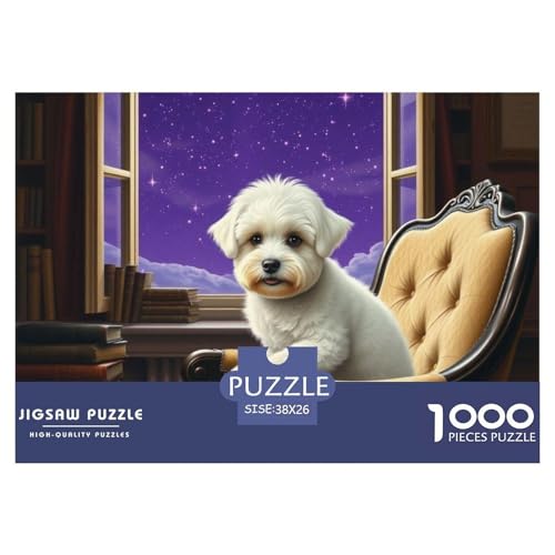 Bichon Frise 1000 Teile Puzzle Home Dekoration Erwachsene Kinder Animal Herausforderung Game Klassische Lernspiel 38x26cm/1000pcs Bichon Frise 1000 Teile Puzzle Home Dekoration Erwachsene Kinder Animal Herausforderung Game Klassische Lernspiel 38x26cm/1000pcs von XGASVBKWA