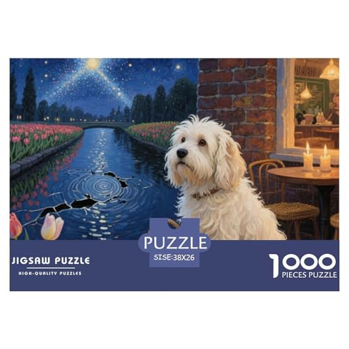 Bichon Frise 1000 Teile Puzzle Premium Quality Erwachsene Kinder Animal Home Dekoration Impossible 38x26cm/1000pcs Bichon Frise 1000 Teile Puzzle Premium Quality Erwachsene Kinder Animal Home Dekoration Impossible 38x26cm/1000pcs von XGASVBKWA