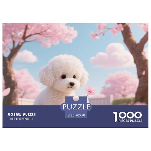 Bichon Frise Puzzle 1000 Teile Premium Quality Erwachsene Kinder Animal Premium Quality Klassische Lernspiel 70x50cm/1000pcs Bichon Frise Puzzle 1000 Teile Premium Quality Erwachsene Kinder Animal Premium Quality Klassische Lernspiel 70x50cm/1000pcs von XGASVBKWA