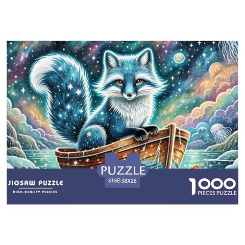 Blue Frost Fuchs 1000 Teile Puzzle Premium Quality Erwachsene Kinder Animal Premium Quality Impossible Game 38x26cm/1000pcs Blue Frost Fuchs 1000 Teile Puzzle Premium Quality Erwachsene Kinder Animal Premium Quality Impossible Game 38x26cm/1000pcs von XGASVBKWA
