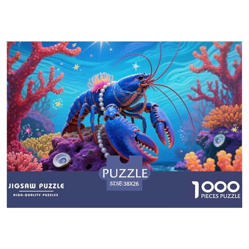 Blue Hummer Puzzle 1000 Teile Premium Quality Lernspiel Animal Home Dekoration Klassische Lernspiel 38x26cm/1000pcs Blue Hummer Puzzle 1000 Teile Premium Quality Lernspiel Animal Home Dekoration Klassische Lernspiel 38x26cm/1000pcs von XGASVBKWA