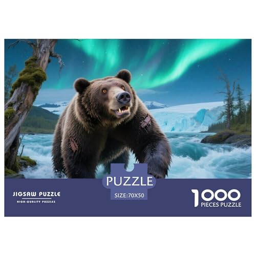 Braunbär 1000 Teile Puzzle Home Dekoration Erwachsene Kinder Animal Herausforderung Game Klassische Lernspiel 70x50cm/1000pcs Braunbär 1000 Teile Puzzle Home Dekoration Erwachsene Kinder Animal Herausforderung Game Klassische Lernspiel 70x50cm/1000pcs von XGASVBKWA