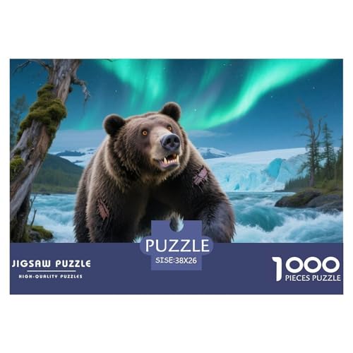 Braunbär 1000 Teile Puzzle Premium Quality Erwachsene Kinder Animal Home Dekoration Klassische Lernspiel 38x26cm/1000pcs Braunbär 1000 Teile Puzzle Premium Quality Erwachsene Kinder Animal Home Dekoration Klassische Lernspiel 38x26cm/1000pcs von XGASVBKWA