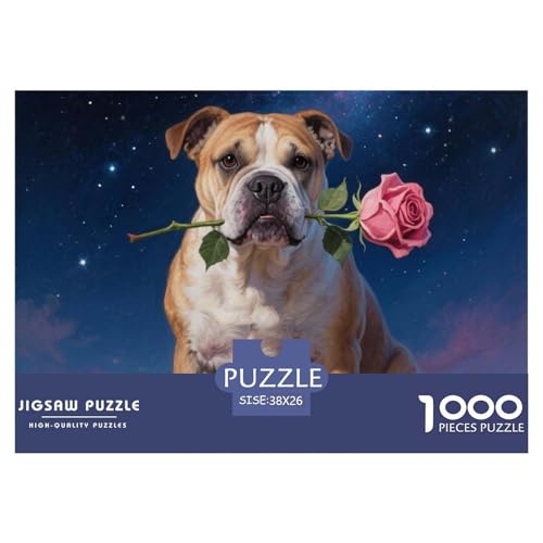 Bull Terrier 1000 Teile Puzzle Premium Quality Erwachsene Kinder Animal Herausforderung Game Klassische Lernspiel 38x26cm/1000pcs Bull Terrier 1000 Teile Puzzle Premium Quality Erwachsene Kinder Animal Herausforderung Game Klassische Lernspiel 38x26cm/1000pcs von XGASVBKWA