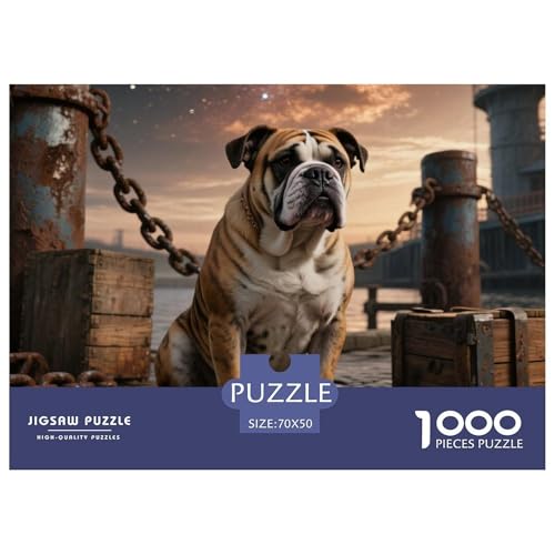Bulldogs Puzzle 1000 Teile Premium Quality Erwachsene Kinder Animal Herausforderung Game Impossible Game 70x50cm/1000pcs Bulldogs Puzzle 1000 Teile Premium Quality Erwachsene Kinder Animal Herausforderung Game Impossible Game 70x50cm/1000pcs von XGASVBKWA