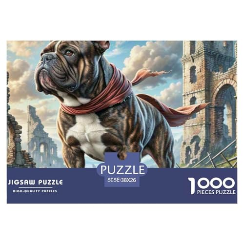 Bulldogs Puzzle 1000 Teile Premium Quality Erwachsene Kinder Animal Home Dekoration Impossible 38x26cm/1000pcs Bulldogs Puzzle 1000 Teile Premium Quality Erwachsene Kinder Animal Home Dekoration Impossible 38x26cm/1000pcs von XGASVBKWA