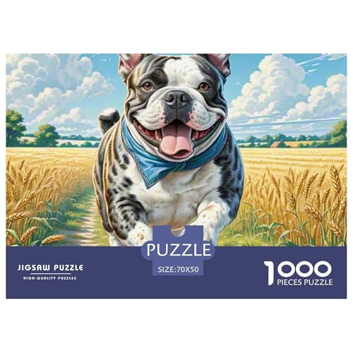 Bulldogs Puzzle 1000 Teile Premium Quality Erwachsene Kinder Animal Premium Quality Klassische Lernspiel 70x50cm/1000pcs Bulldogs Puzzle 1000 Teile Premium Quality Erwachsene Kinder Animal Premium Quality Klassische Lernspiel 70x50cm/1000pcs von XGASVBKWA