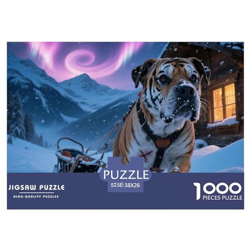 Bullmastiff 1000 Teile Puzzle Premium Quality Erwachsene Kinder Animal Home Dekoration Impossible Game 38x26cm/1000pcs Bullmastiff 1000 Teile Puzzle Premium Quality Erwachsene Kinder Animal Home Dekoration Impossible Game 38x26cm/1000pcs von XGASVBKWA