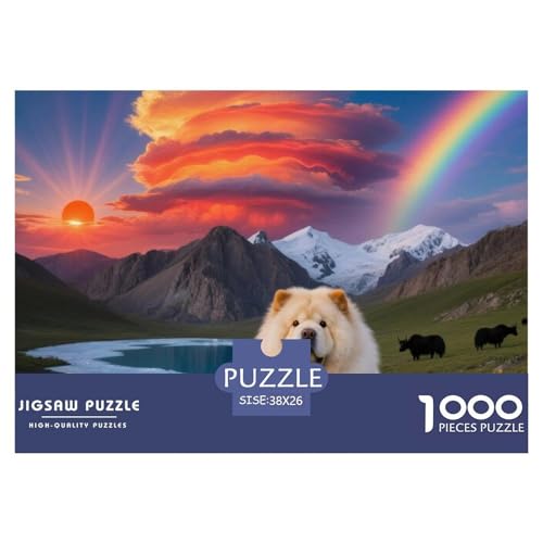 Chow 1000 Teile Erwachsene Puzzle Premium Quality Herausforderung Spielzeug Animal Home Dekoration Klassische Lernspiel 38x26cm/1000pcs Chow 1000 Teile Erwachsene Puzzle Premium Quality Herausforderung Spielzeug Animal Home Dekoration Klassische Lernspiel 38x26cm/1000pcs von XGASVBKWA