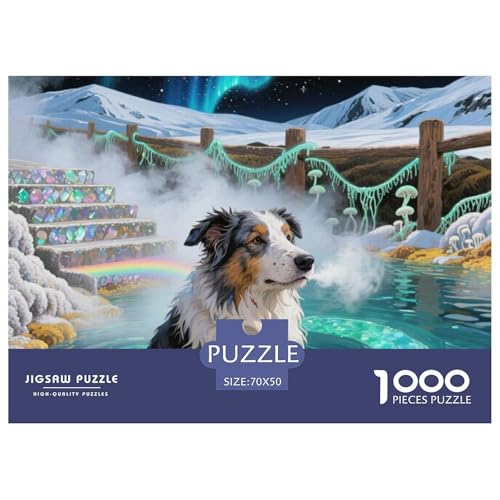Collie 1000 Teile Puzzle Premium Quality Erwachsene Kinder Animal Home Dekoration Klassische Lernspiel 70x50cm/1000pcs Collie 1000 Teile Puzzle Premium Quality Erwachsene Kinder Animal Home Dekoration Klassische Lernspiel 70x50cm/1000pcs von XGASVBKWA
